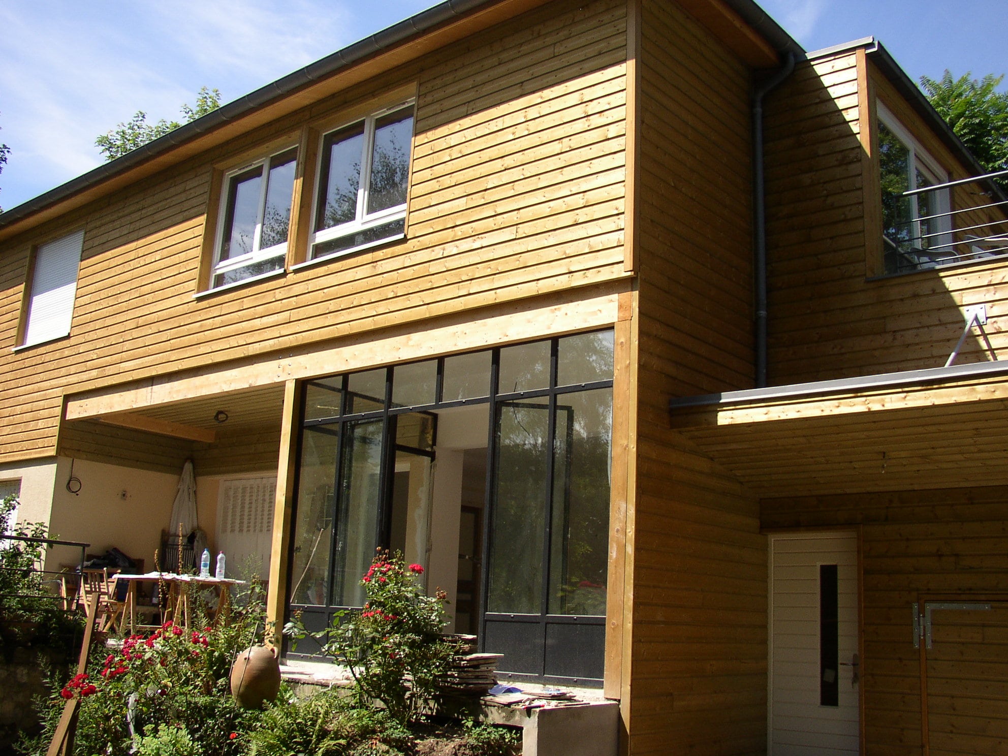 Extension ossature bois - Charpentier maisons ossature bois Bourgogne Franche Comté