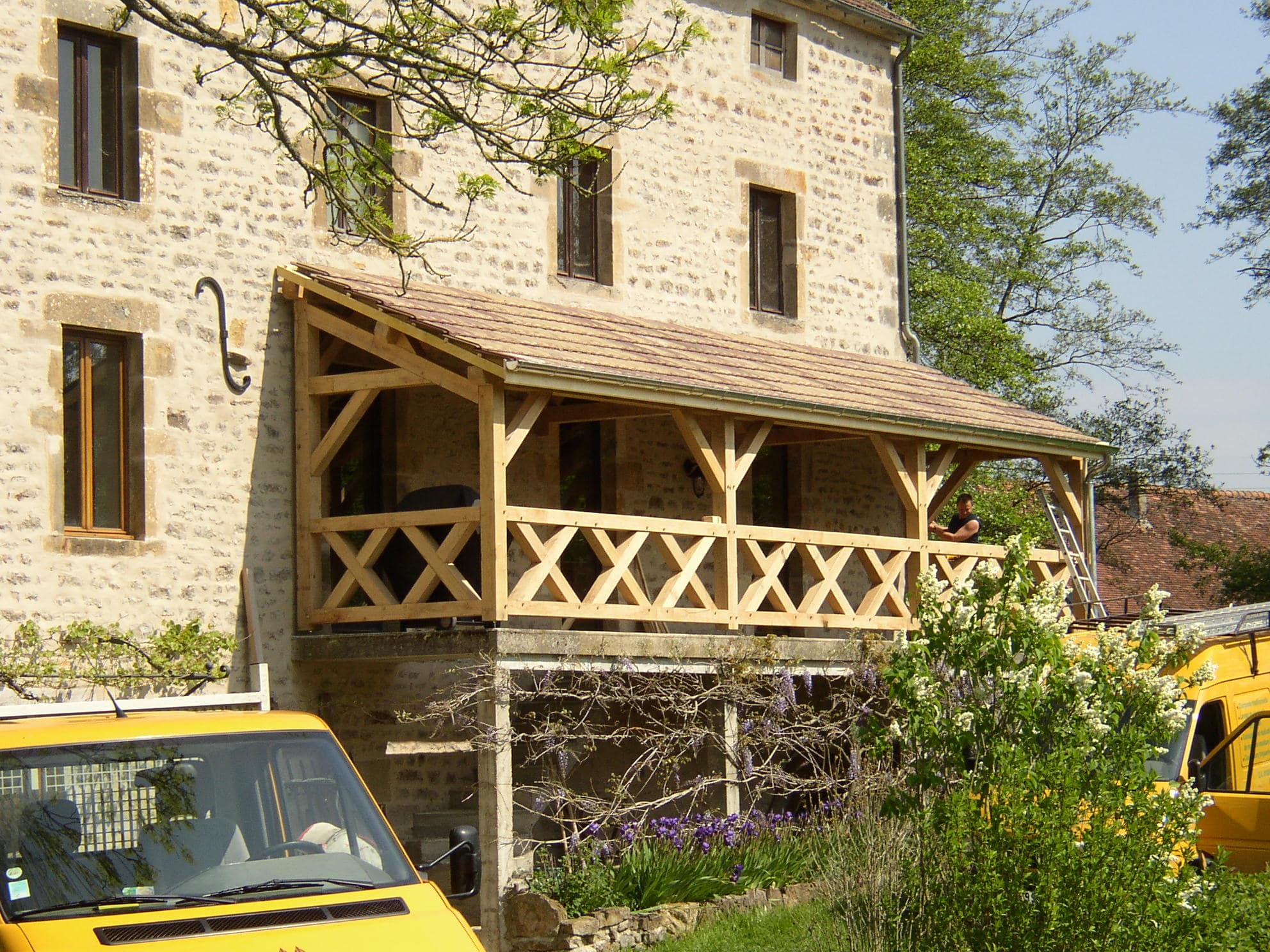 Terrasses et pergolas - Charpentier maisons ossature bois Bourgogne Franche Comté