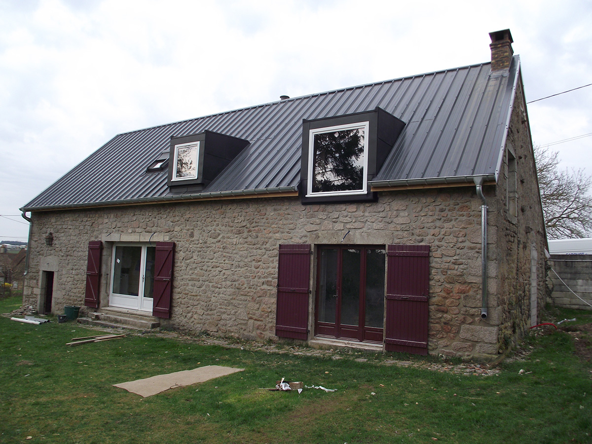 couverture maison ossature bois Bourgogne Franche Comté
