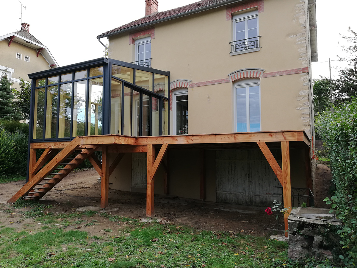 extension ossature bois Bourgogne Franche Comté