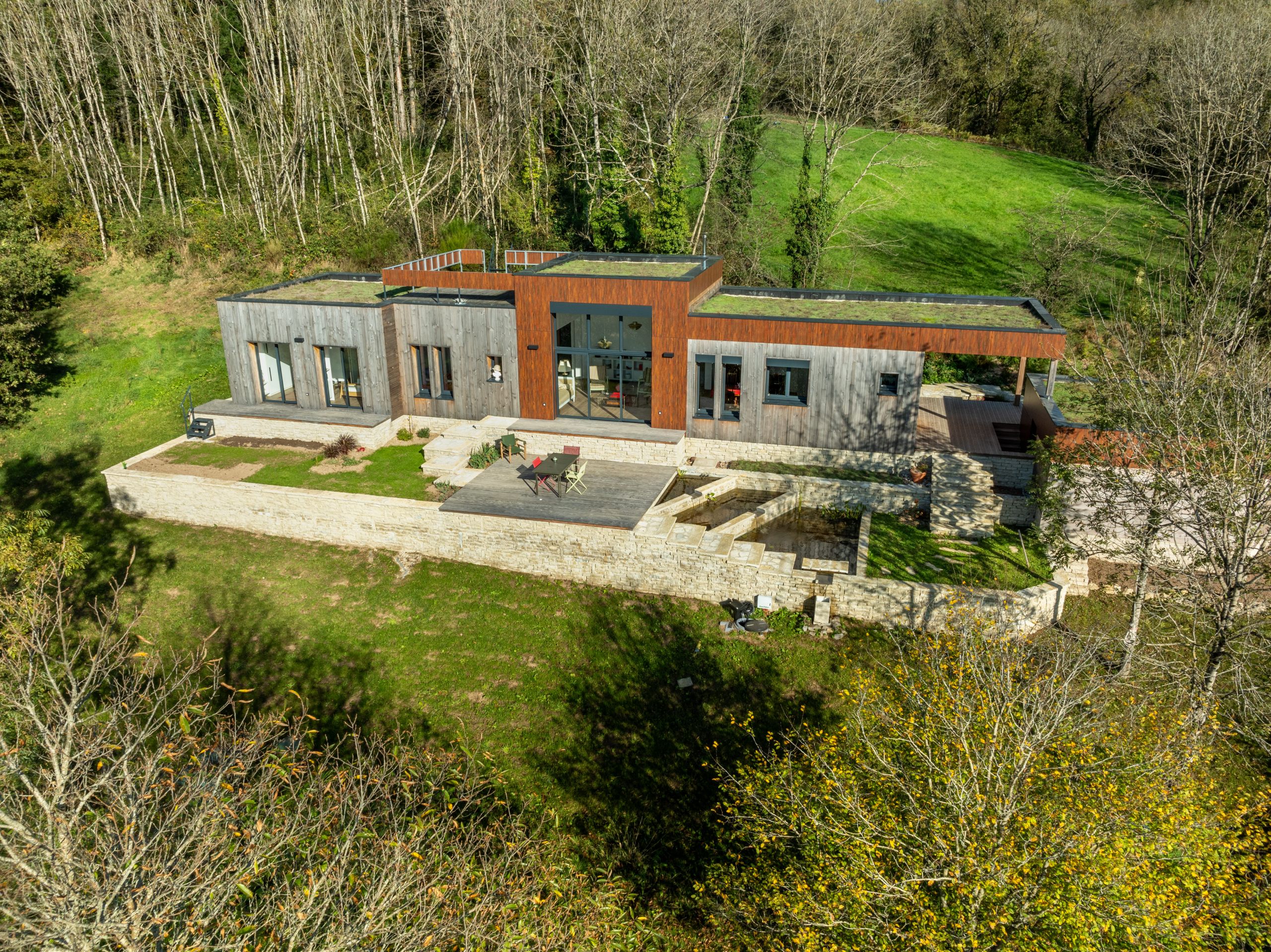 Maison Biosourcée éco responsable bois, forêt